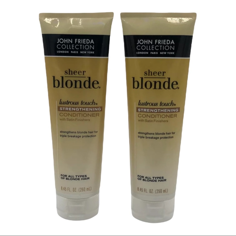 2 Pack John Frieda Sheer Blonde Lustrous Touch Strengthening Conditioner 8.45 oz